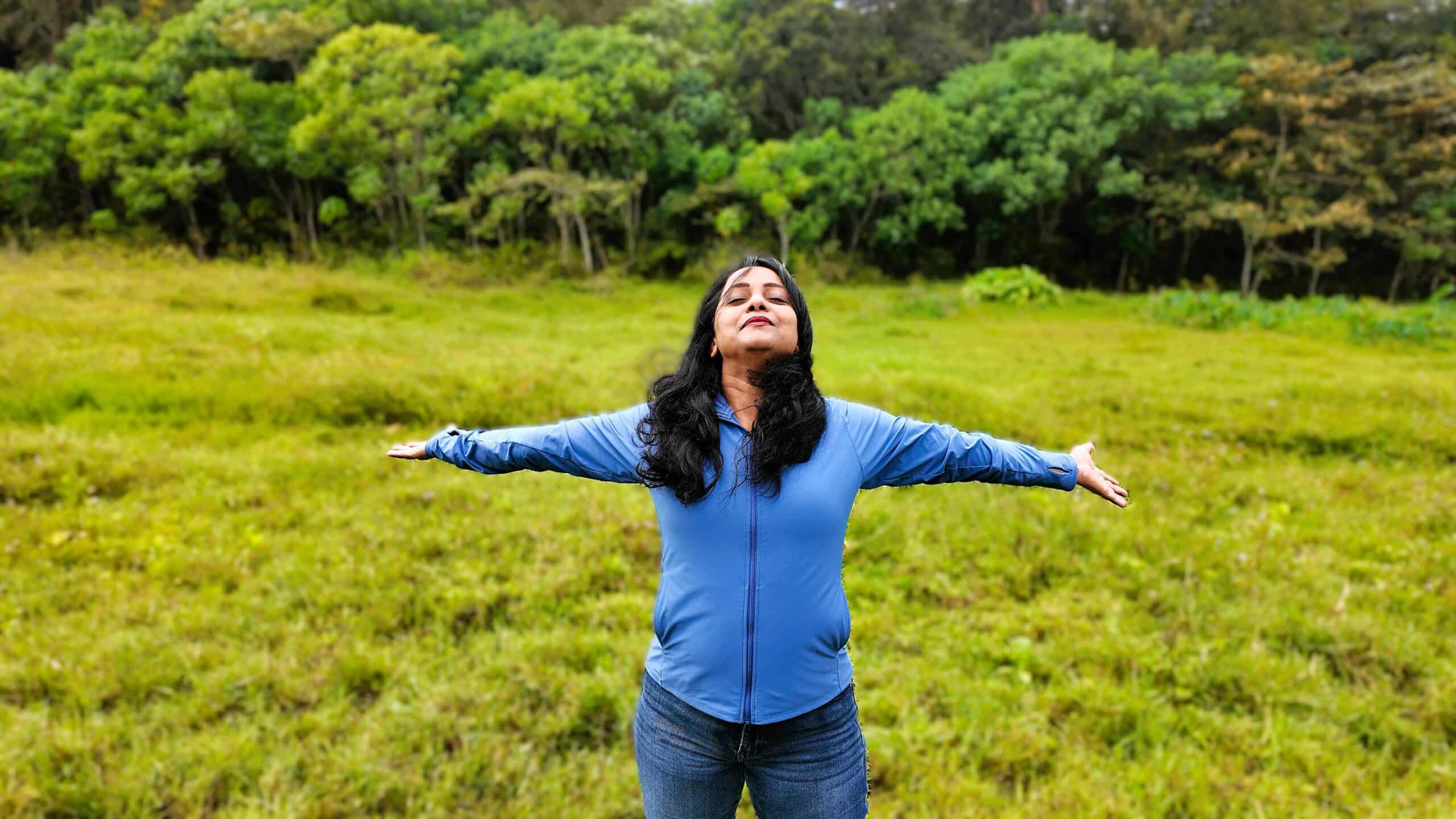 Guru Sanju outdoors in nature
